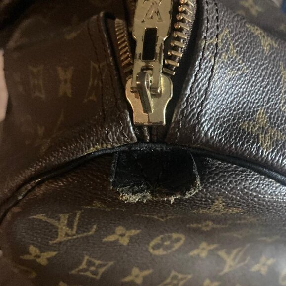 🖤 Louis Vuitton Keepall 45 authentic vintage travel duffel bag black - Picture 8 of 11